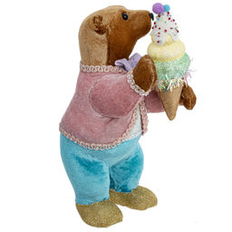 Украшение новогоднее "Медвежонок", L12 W17 H30 см, 2в.