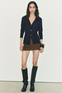 BUTTONED KNIT CARDIGAN - Zara фото 9