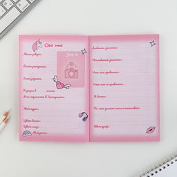 Личный дневник для девочки А5, 50 л. Мой личный дневник - Artfox фото 3