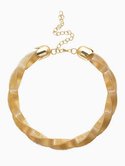 Чокер «Кручёный Обруч», цвет золото