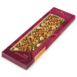 Шоколад молочный с украшением Кешью, фундук, миндаль, 110 гр , ТМ VERVALLI - Chokodelika фото 3