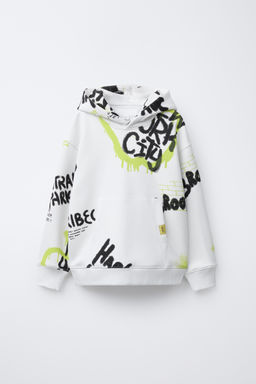 GRAFFITI PRINT HOODIE
