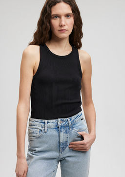 Halter Yaka Siyah Basic Atlet