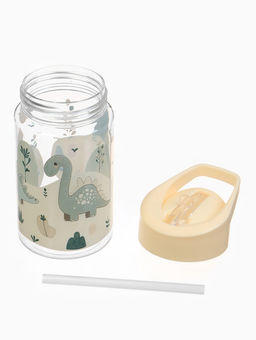 Поильник детский с трубочкой «Дино», 350мл., цвет бежевый Крошка Я