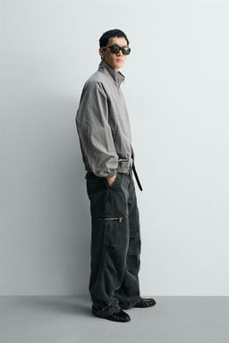 CHALECO RELAXED FIT ESTRUCTURA / crudo/kaki - Zara фото 4