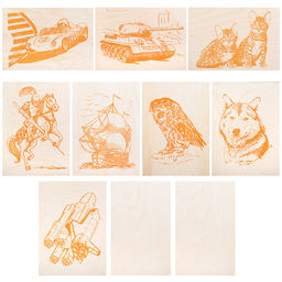 Доски для выжигания 10шт "Мастер"