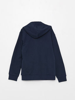 Kap??onlu Basic Uzun Kollu Erkek ?ocuk Sweatshirt - Waikiki фото 2