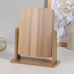 Зеркало настольное BAMBOO, зеркальная поверхность 15,7 х 20,5 см, цвет бежевый - Queen fair фото 4