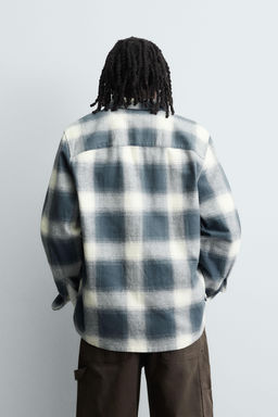 CHECK FLANNEL SHIRT - Zara фото 3