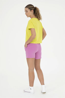 Женские фиолетовые вязаные шорты - U.s. polo assn фото 4