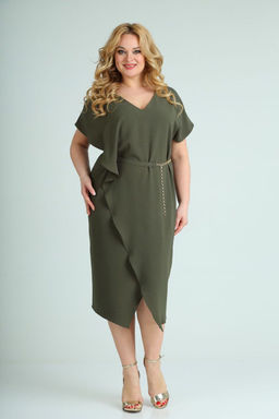 Платье Diamant 1658 олива