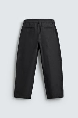 RELAXED FIT PINSTRIPE TROUSERS - Zara фото 18