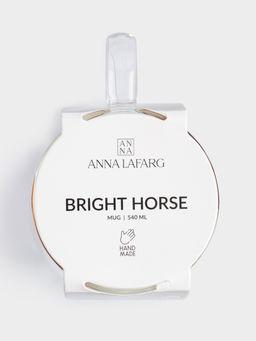 Кружка, 540 мл, стекло Б, Конь, Bright horse - Anna lafarg фото 5