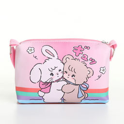 Сумка детская «Друзья», для девочки, на молнии, розовая