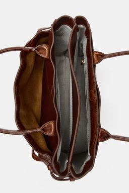 LEATHER CITY BAG - Zara фото 11