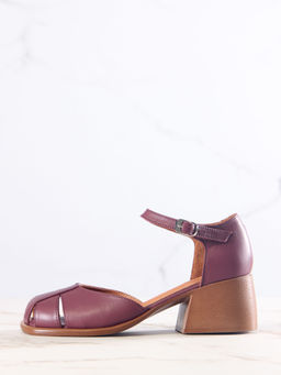 Босоножки 5033.23663br.Гнилая вишня+коричневый