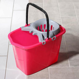 Ведро прямоугольное МОП, 15 л, со сливом и отжимом, МИКС