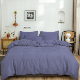Комплект постельного белья Лаванда, вареный хлопок 2 сп