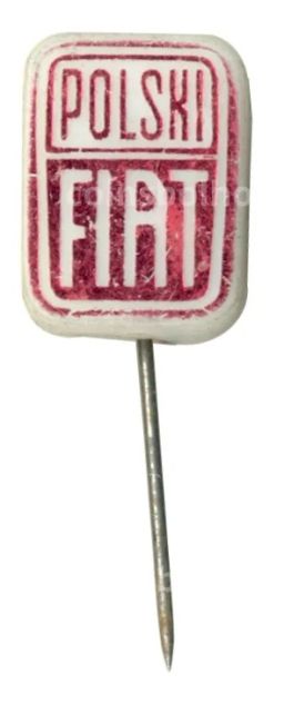 Значок рекламный Польский Фиат