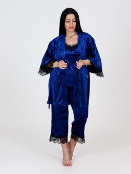 ХП-08 ЖЕНСКИЙ КОМПЛЕКТ ТРОЙКА (Синий) - А-дина фото 2