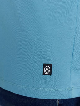 Футболка мужская синяя с печатью лазурный берег +печать 111742 - Mark formelle фото 5