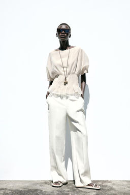 KNIT TOP WITH ORGANZA - Zara фото 6