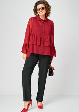 Блуза EVA GRANT 7221 красный