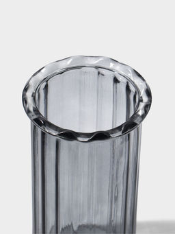 Ваза стекло настольная "Кейли" 19х9,5 см, серый