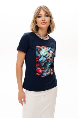 Футболка с шелковой вставкой - Sahar art lab фото 7