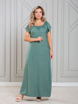 Платье 1451 зеленый меланж Платье 1451 зеленый меланж