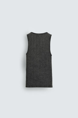 CAMISETA TANK PUNTO RIB / Negro - Zara фото 9