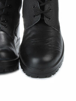 05-9007 BLACK Ботинки зимние мужские (искусственная кожа, искусственный мех)