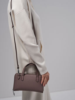 Сумка кожаная Azaro 30850 фиолетовый шепот