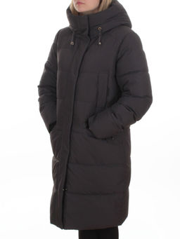 2129 DK. GRAY Пальто зимнее женское (200 гр. холлофайбер)