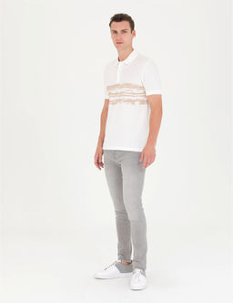 Ekru Slim Fit Polo Yaka Ti__rt - Pierre cardin фото 4