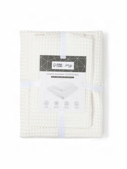 Банные полотенца LoveLife Waffle stone, 2 шт.: 100×150, 50×100 см, хлопок 100%