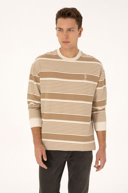 Erkek Krem Sweatshirt