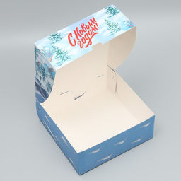 Коробка складная С Новым годом!, замок, 25 х 25 х 10 см - Дарите счастье фото 5