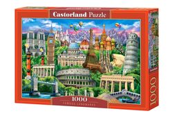 Castorland. Пазл 1000 арт.C-104901 "Достопримечательности мира"
