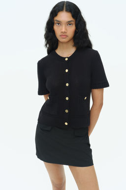 Cardigan de manga corta - H&m фото 2