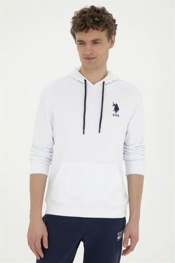 Мужской белый базовый свитшот Неожиданная скидка в корзине - U.s. polo assn фото 3