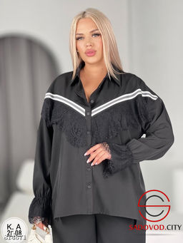 Рубашка женская с гипюром - Bruno фото 3