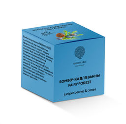 Бомбочка "FAIRY FOREST" 120г в коробке, с ягодами можжевельника, ольховыми шишками и английской солью