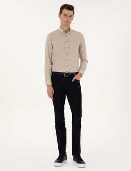 Koyu Lacivert Straight Fit Jean Pantolon