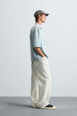 RELAXED FIT CHECK SHIRT - Zara фото 12