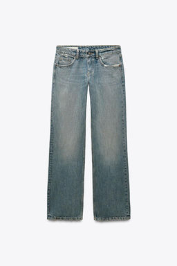 TRF WIDE-LEG LOW-RISE JEANS - Zara фото 24