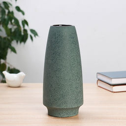 Ваза «Аластер», классик, 25×11 см, керамика, зелёная