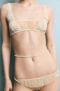 MESH SATIN BRALETTE - Zara фото 3