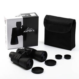 Бинокль 10×50 «Охотник», черный