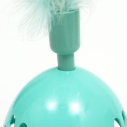 Игрушка-неваляшка Перьевой фонтан для кошек, 20 см, микс цветов - Пижон фото 3